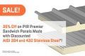 PH Insulation Launches Special Offer on PIR Premier Sandwich Panels Made with Discounted Stainless Steel 